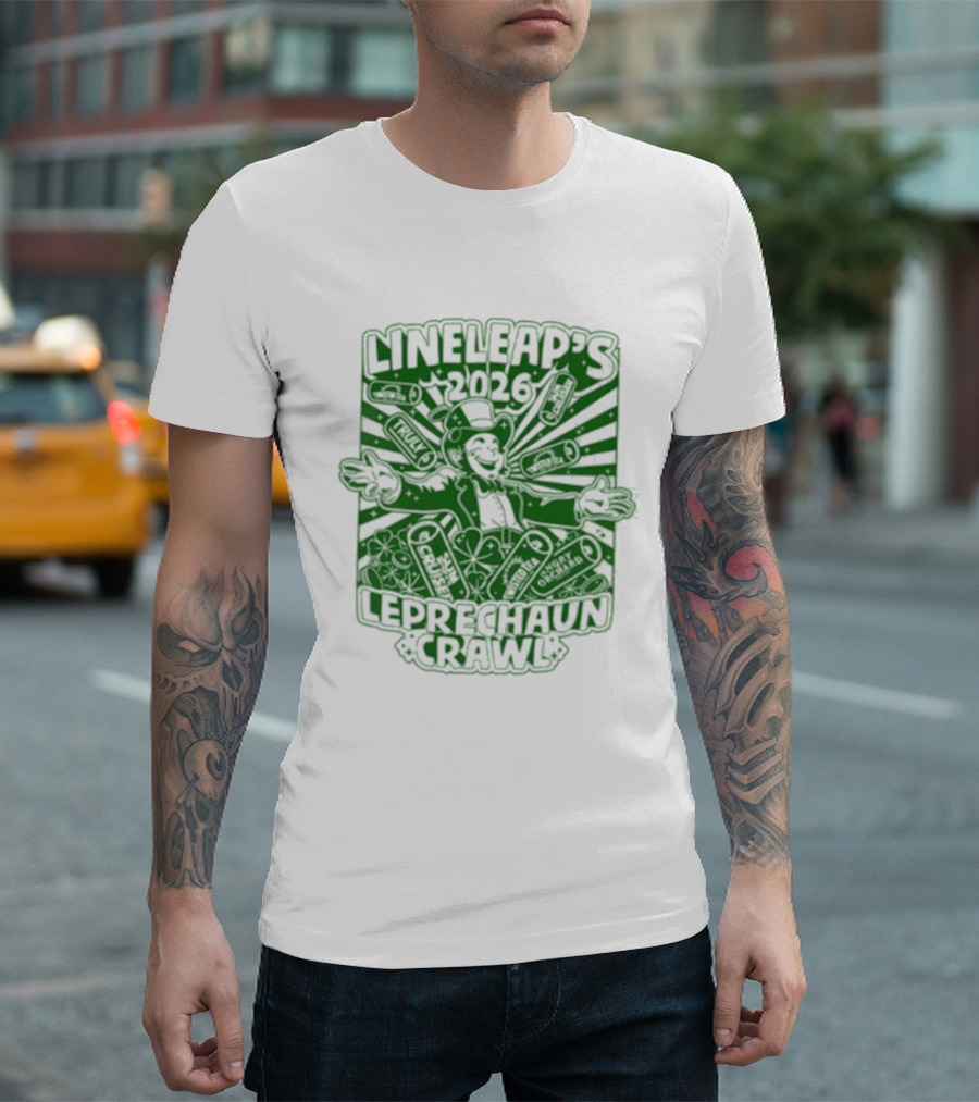 Lineleap's 2026 Leprechaun Crawl T-Shirt