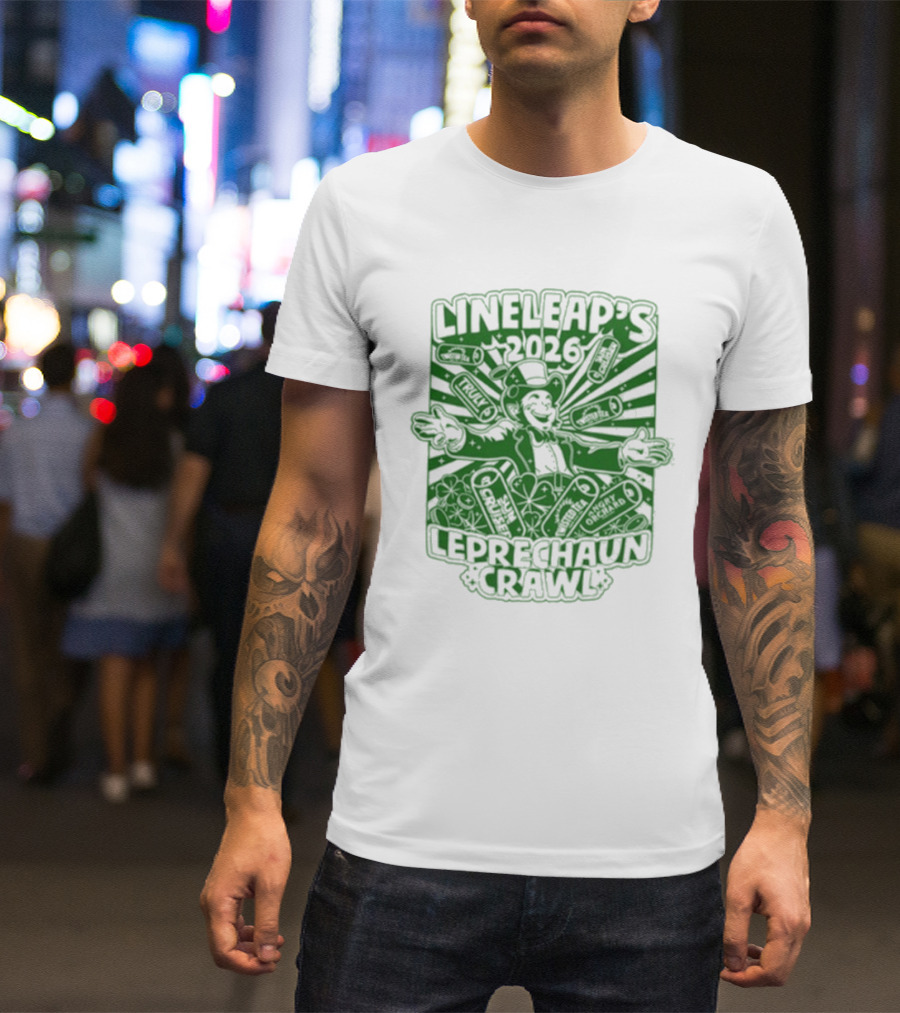 Lineleap's 2026 Leprechaun Crawl T-Shirt