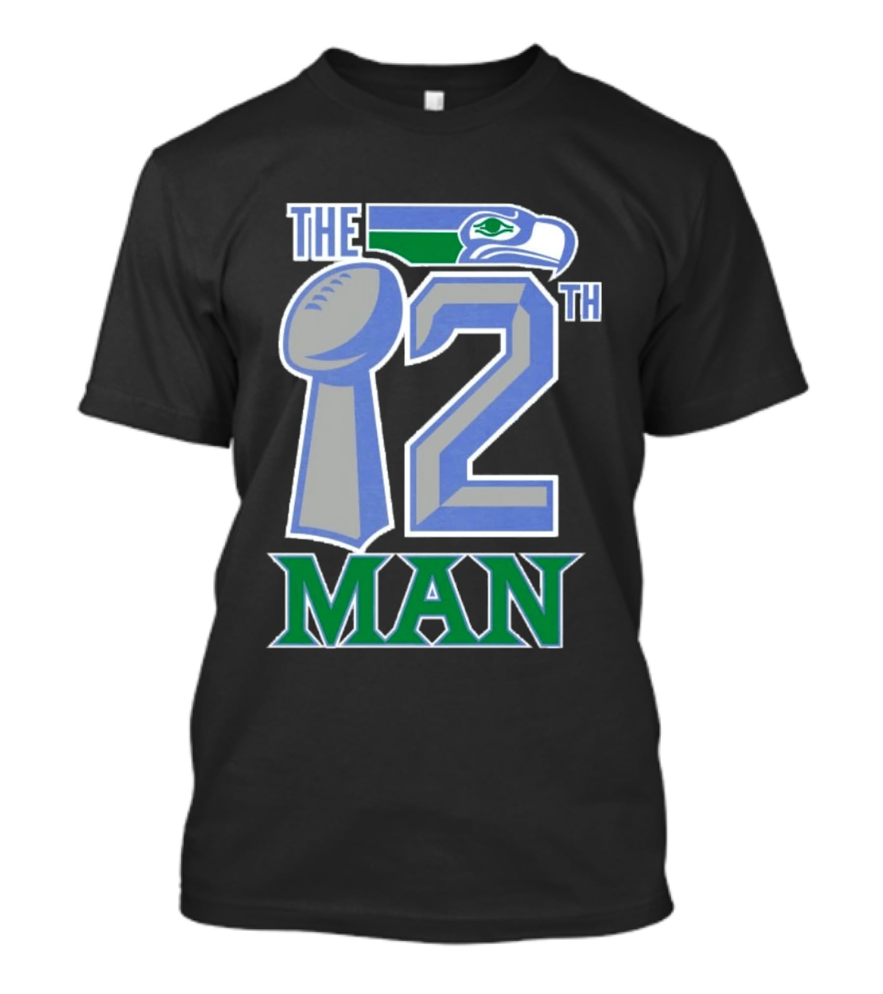 The 12th Man Seattle Bird Fan Football T-Shirt