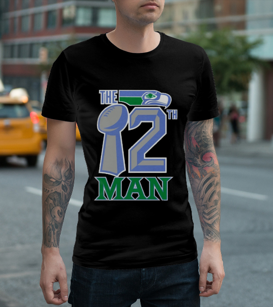 The 12th Man Seattle Bird Fan Football T-Shirt