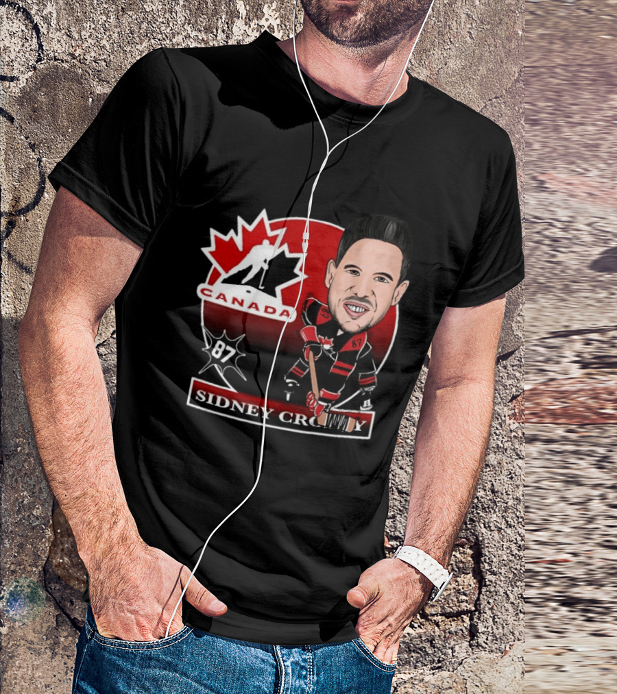 Sidney Crosby Canada Hockey Caricature Number 87 T-Shirt