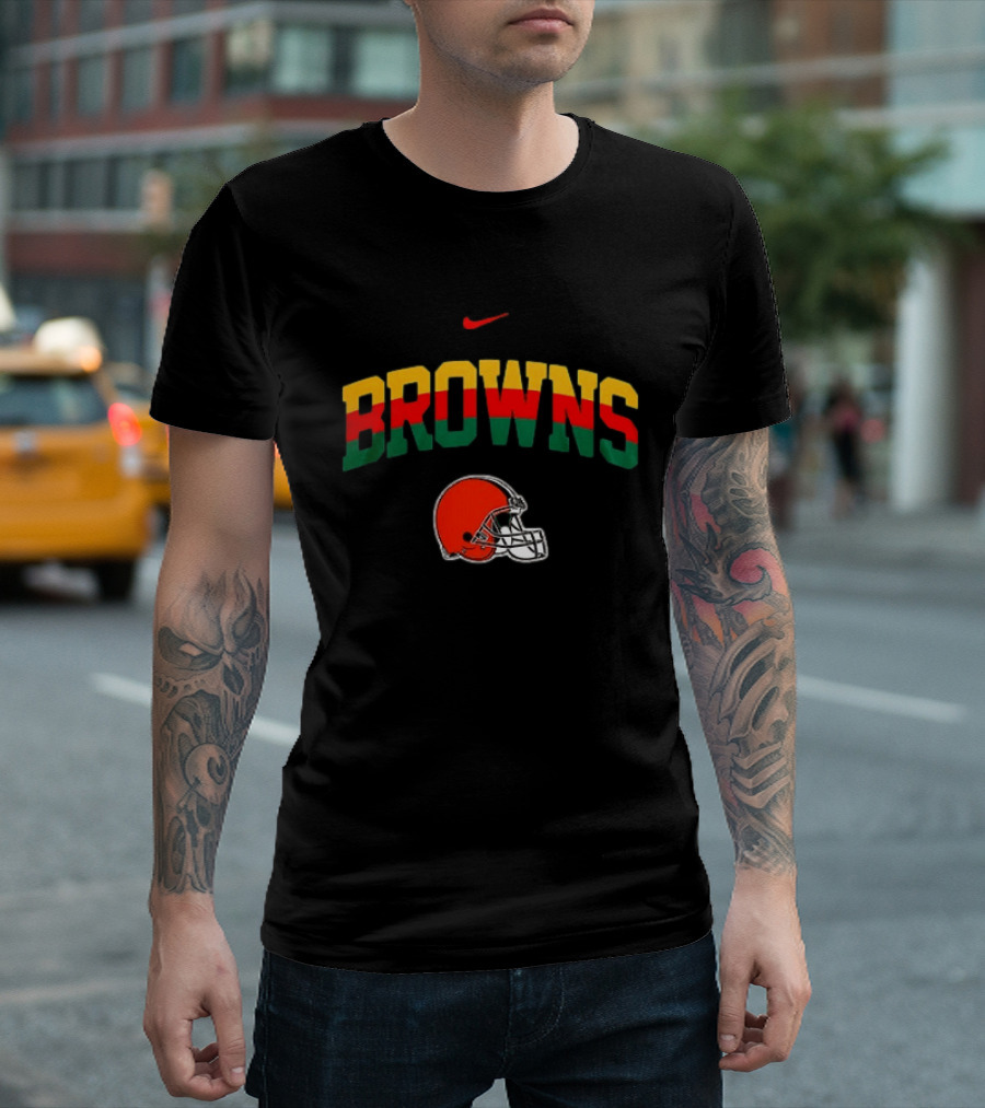Cleveland Browns African Heritage 100 Years Nike Football T-Shirt