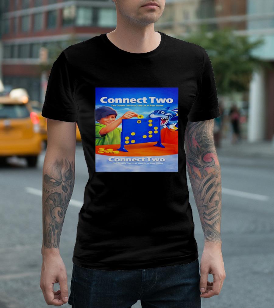 Connect Two The Classic Vertical Two In A Row Game T-Shirt