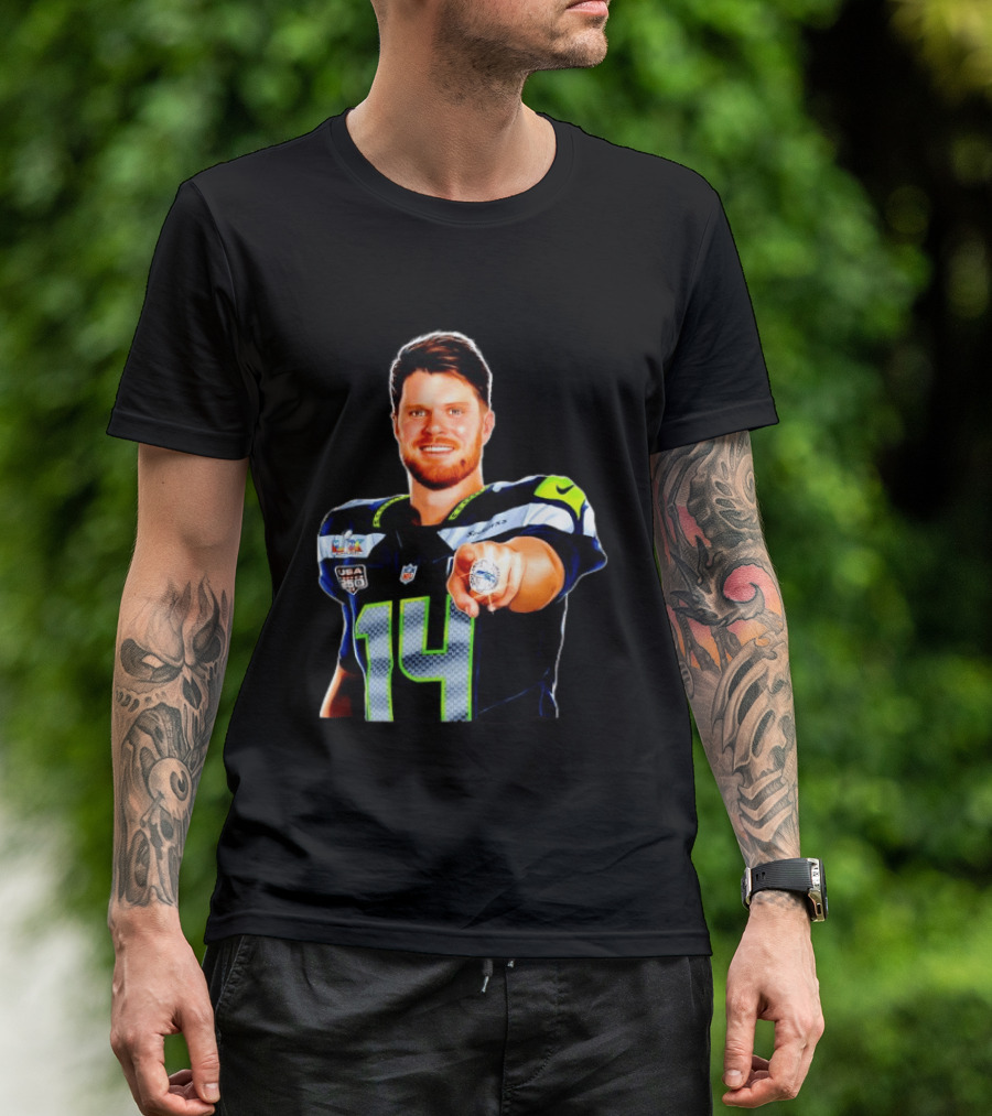 Seahawks Sam Darnold Champions Ring USA 150 NFL Honors T-Shirt