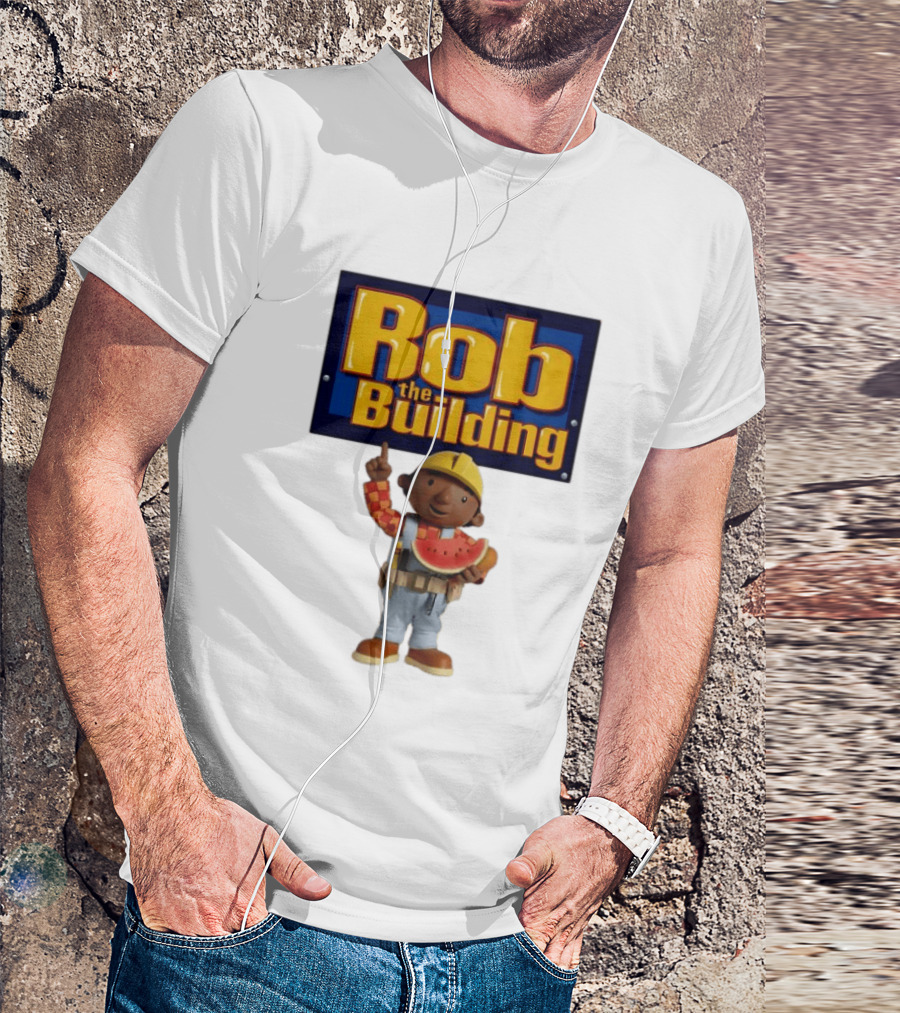 Rob The Building Watermelon Character Fun T-Shirt