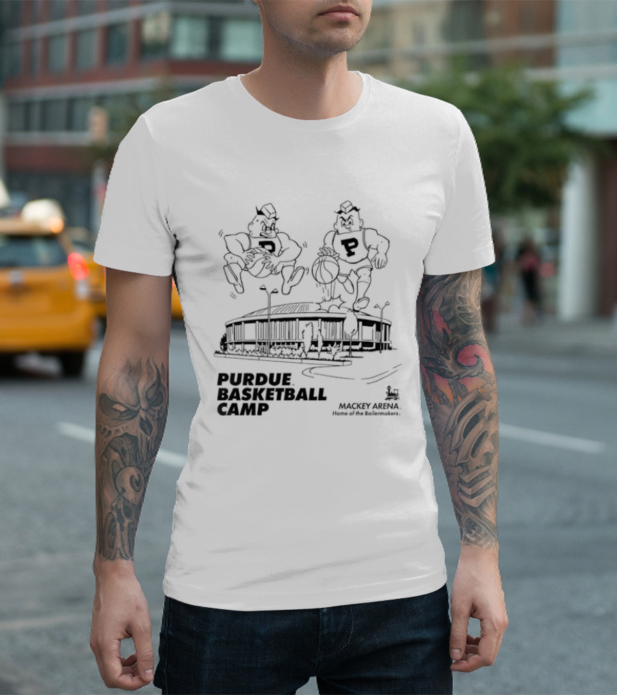 Purdue Basketball Camp Mackey Arena Boilermakers T-Shirt