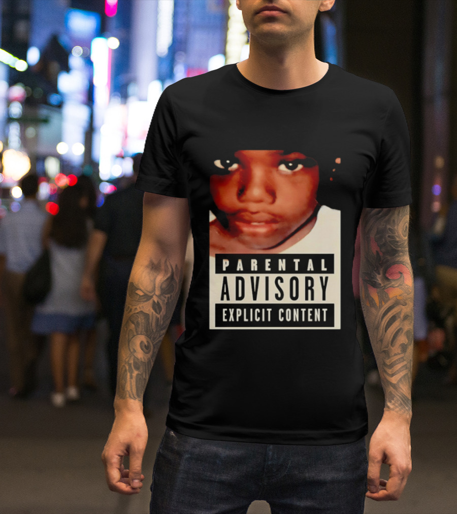 Parental Advisory Explicit Content Baby Keem Casino Album Cover Tracklist T-Shirt