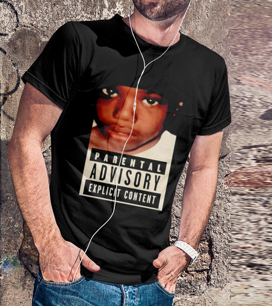 Parental Advisory Explicit Content Baby Keem Casino Album Cover Tracklist T-Shirt