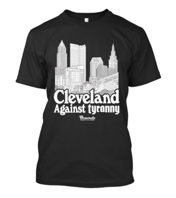 Cleveland Against Tyranny City Skyline Tower City Terminal Towers T-Shirt