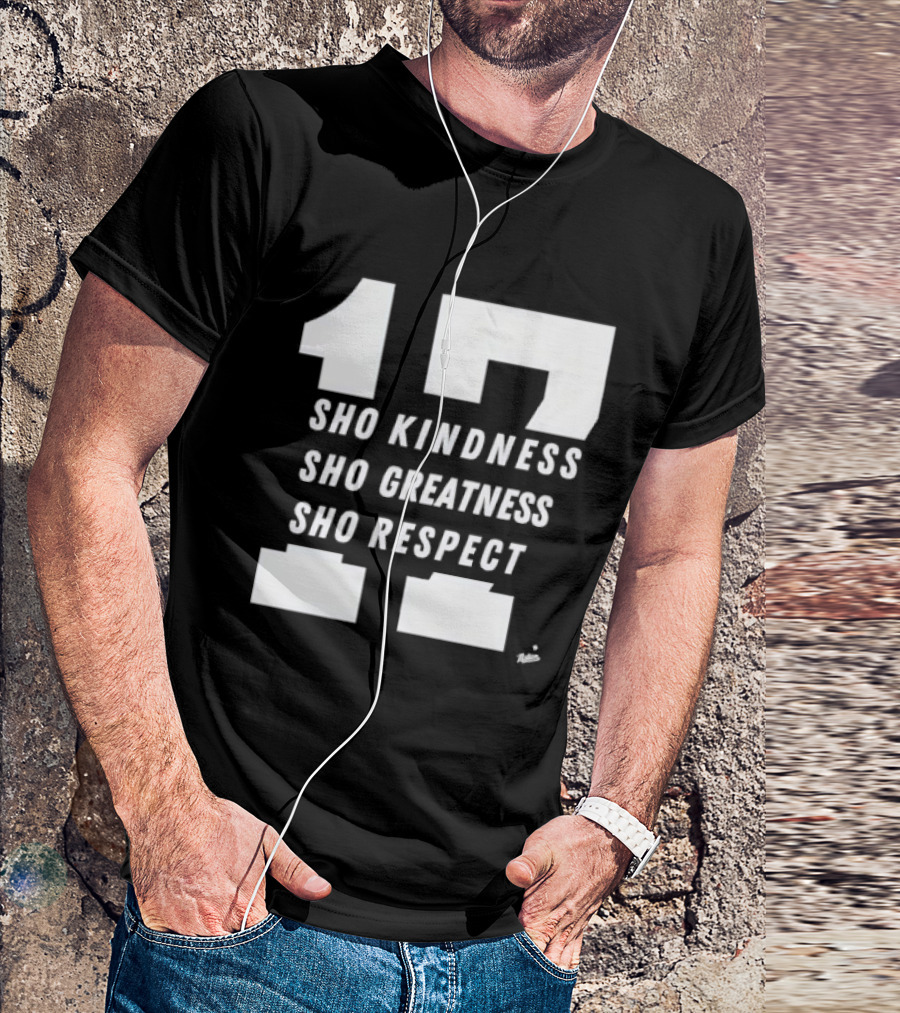 Shohei Ohtani Kindness Greatness Respect Number 17 T-Shirt