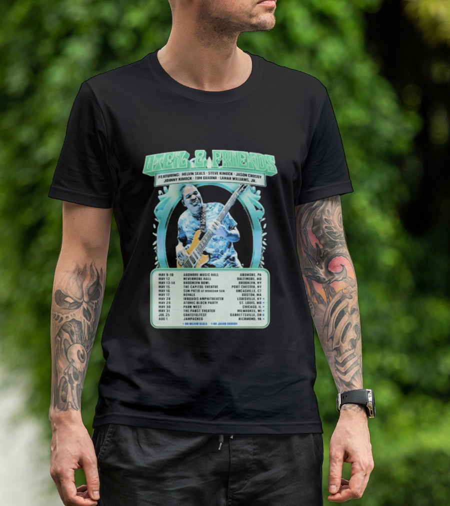 Oteil And Friends 2026 Tour North America Featuring Melvin Seals Steve Kimock City Dates May T-Shirt