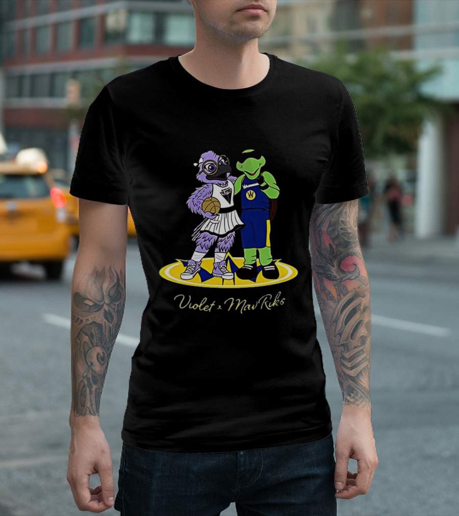 Violet Golden State Valkyries Mav'Riks Santa Cruz Warriors T-Shirt