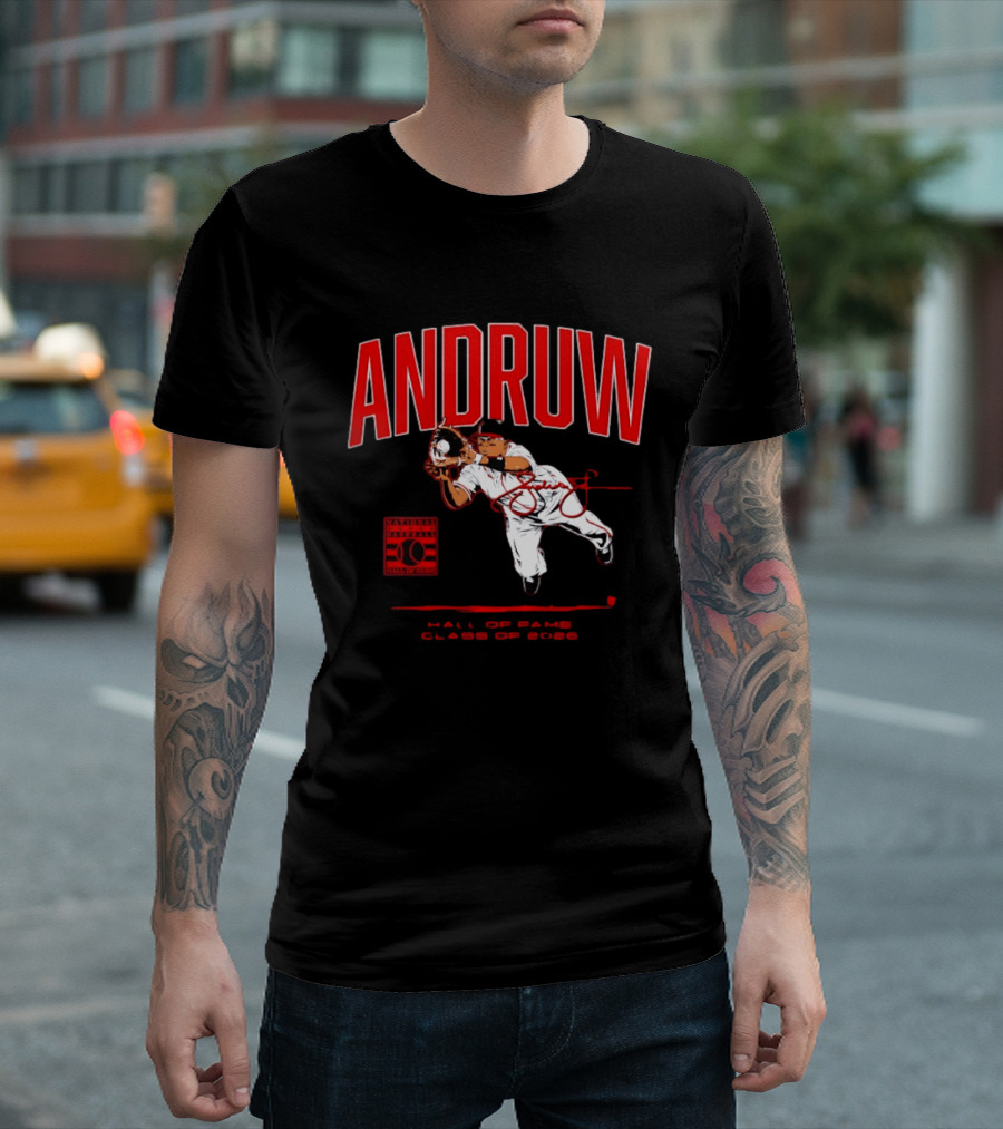 Andruw Jones National Baseball Hall Of Fame Class Of 2026 T-Shirt