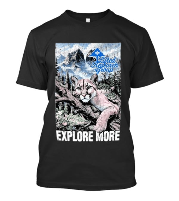 Lifted Research Group Explore More With Mountain Lion And Scenic Forest T-Shirt