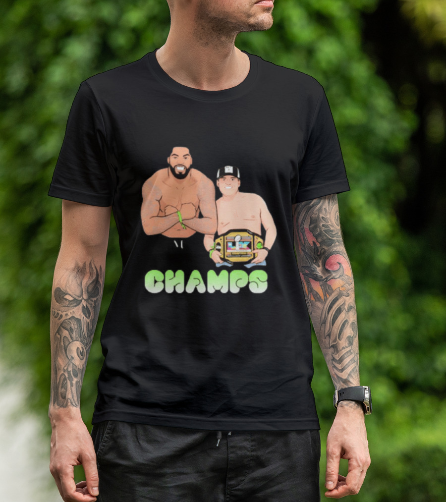 JS And Leo Celebrate Seattle Champs With Belt Champs T-Shirt