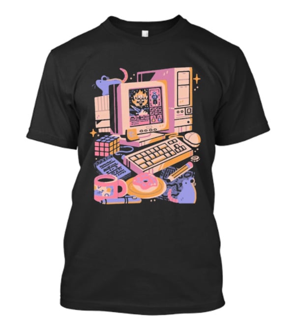 1000 Dead Draculas Computer Mice Retro Gaming Pastel Aesthetic T-Shirt