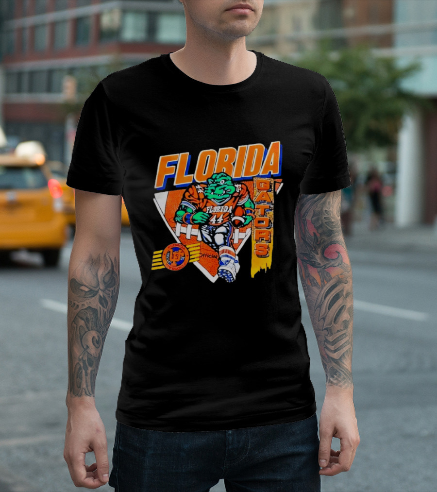 Florida Gators Football Alligator Cartoon 44 Player T-Shirt