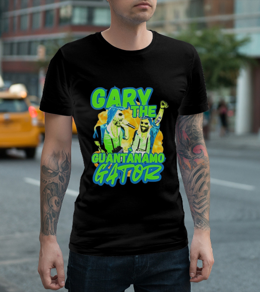 Gary The Guantanamo Gator Retro Pop Culture T-Shirt