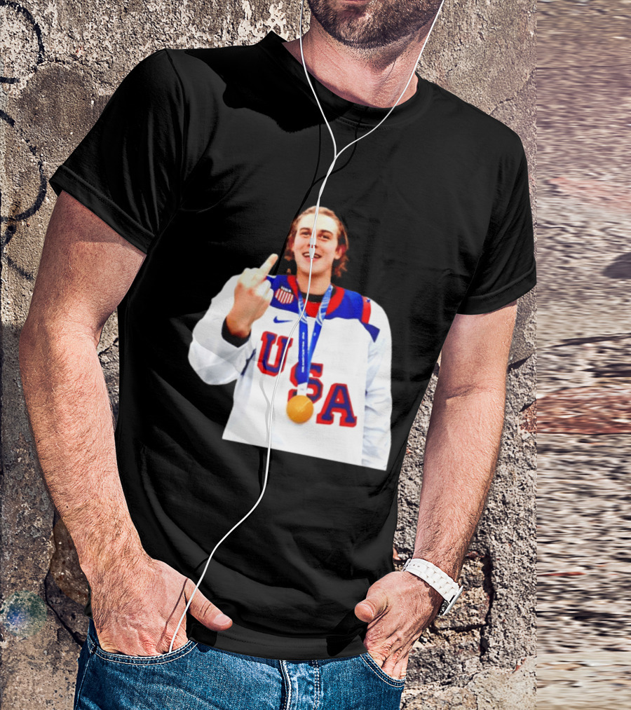 USA Gold Medal Middle Finger Olympic 2026 T-Shirt