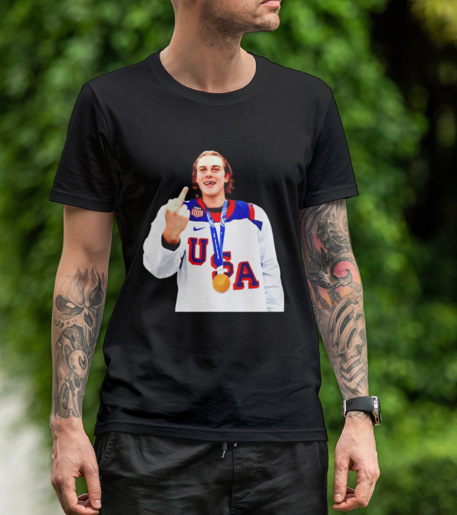 USA Gold Medal Middle Finger Olympic 2026 T-Shirt