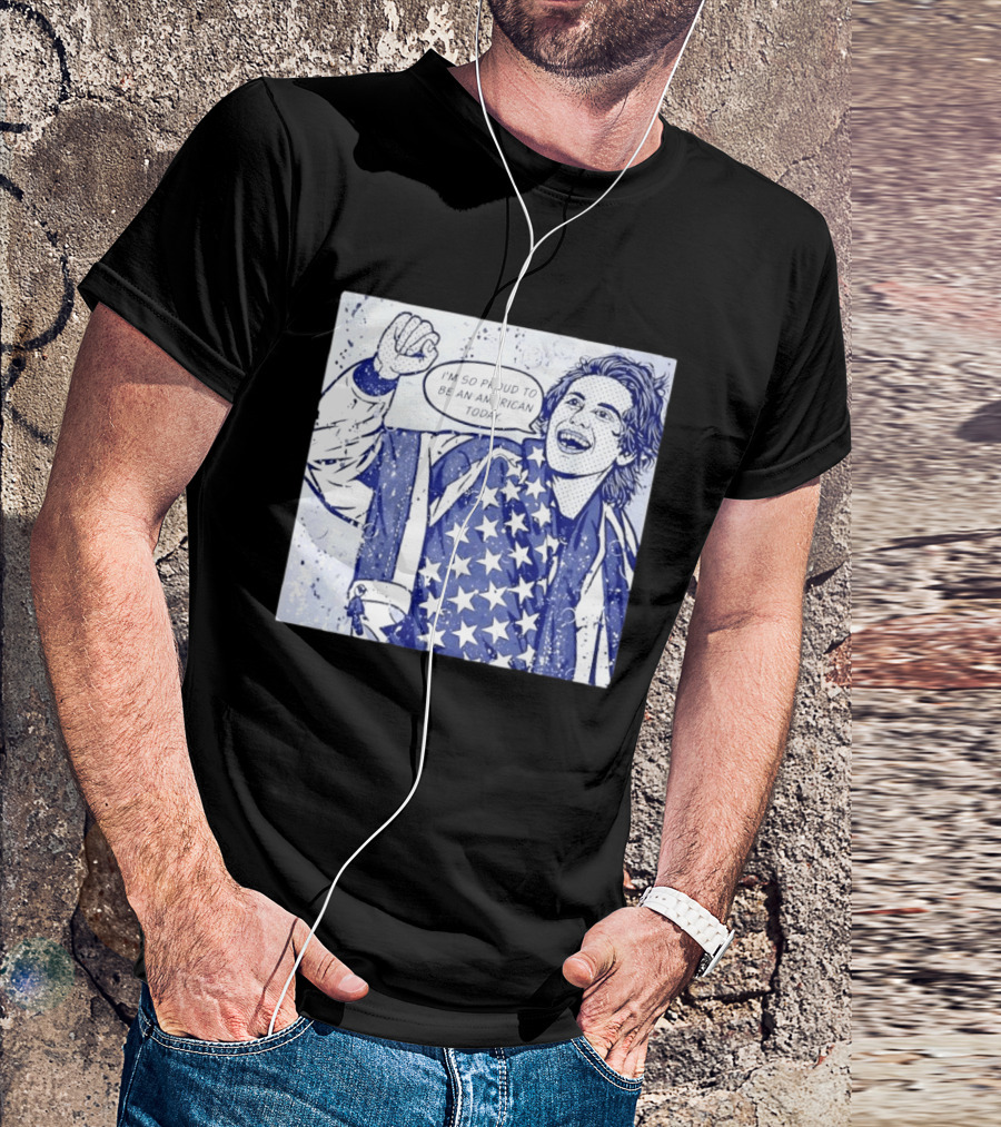 Jack Hughes USA I'm So Proud To Be An American Today T-Shirt