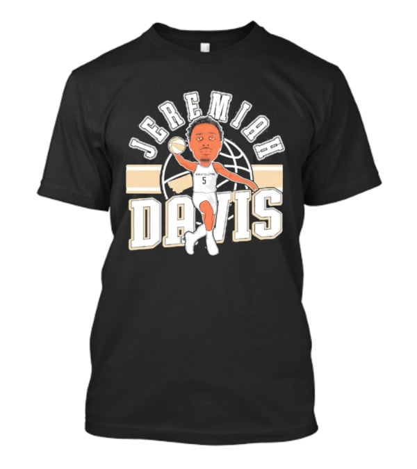Jeremiah Davis Basketball Caricature Montana State Bobcats '26 T-Shirt