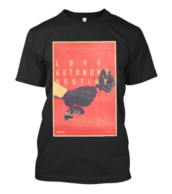 Love Autonomy Destiny Electric Dream Battery February 14th 2024 Hand Holding Flower T-Shirt