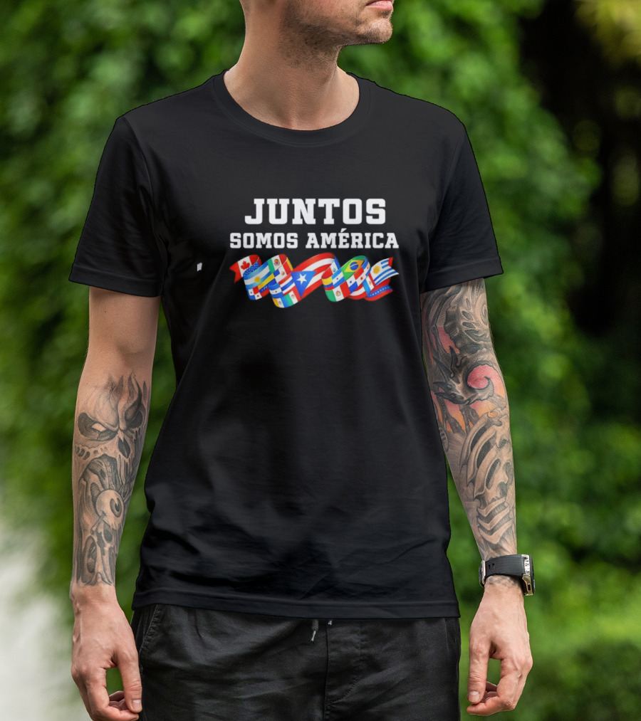Juntos Somos América United Flags Diversity Celebration T-Shirt