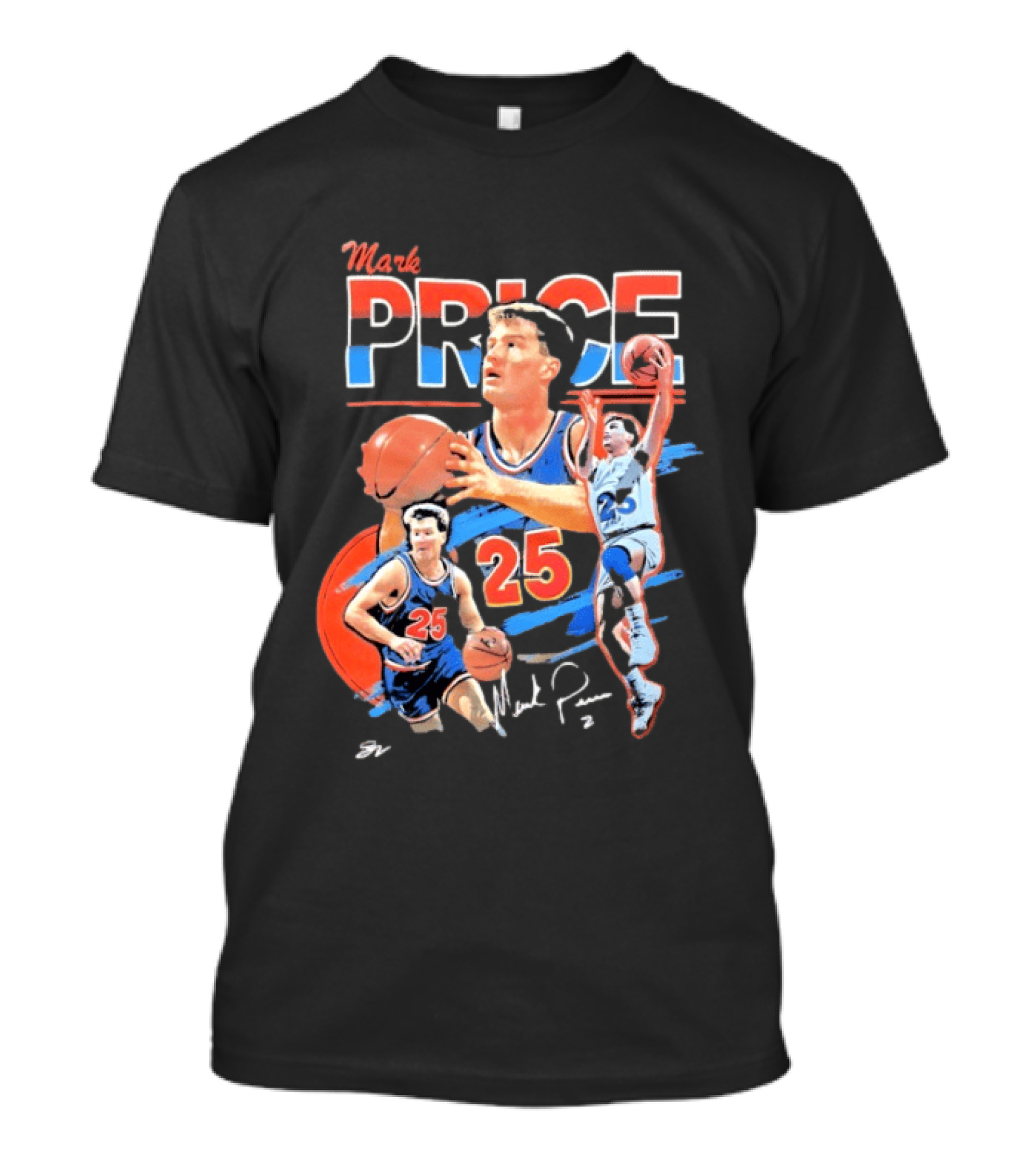 Mark Price 25 Orlando Magic Basketball Player T-Shirt