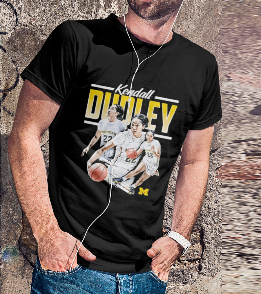 Kendall Dudley Michigan Wolverines Women's Basketball NCAA Player 22 T-Shirt