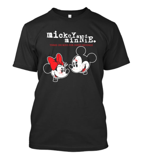 Mickey And Minnie Mouse Three Oh Boys For Sweet Revenge T-Shirt