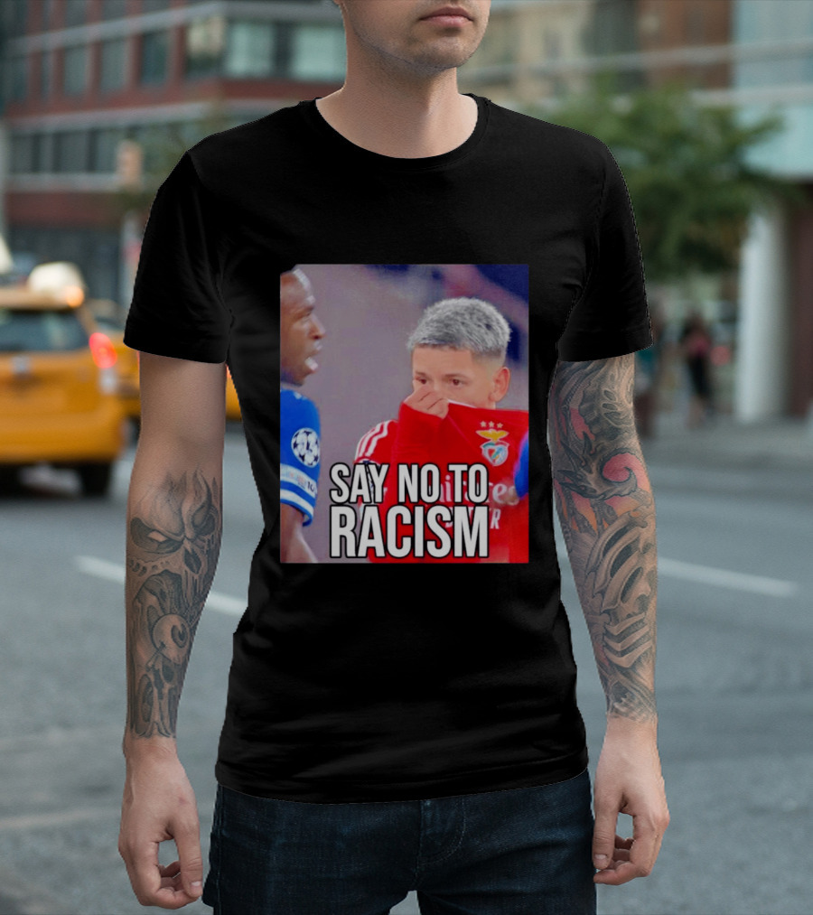 Say No To Racism Prestianni Benfica Soccer Awareness T-Shirt