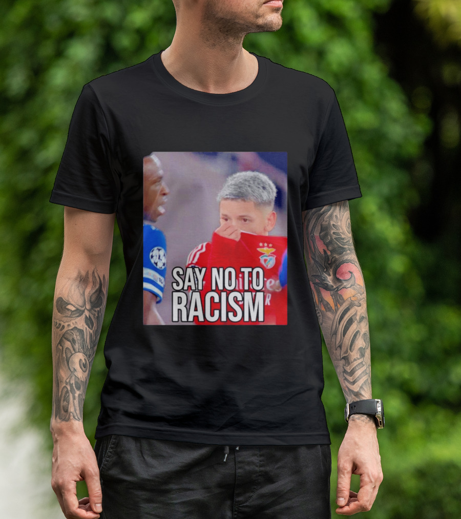 Say No To Racism Prestianni Benfica Soccer Awareness T-Shirt