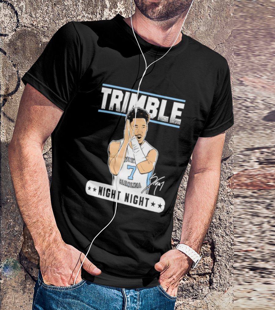 Seth Trimble North Carolina Tar Heels Basketball Tribute Night Night T-Shirt