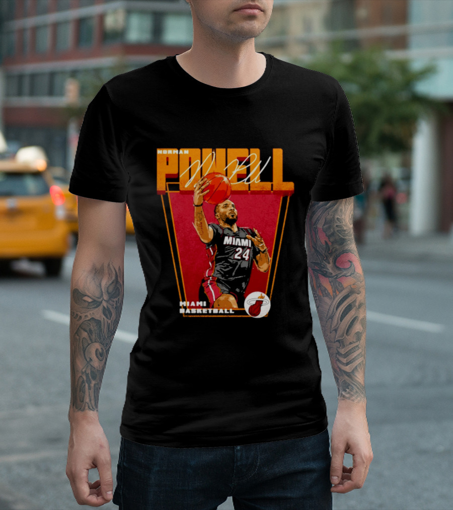 Norman Powell Miami Basketball 24 T-Shirt