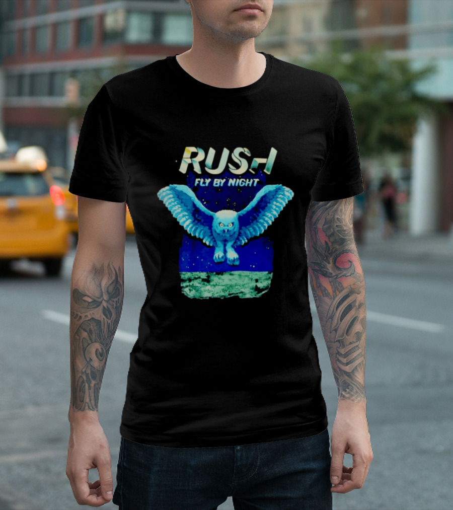 Rush Fly By Night Album Owl T-Shirt