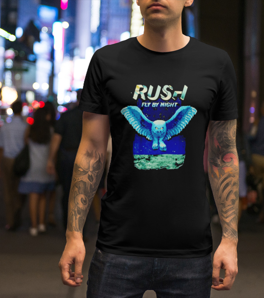 Rush Fly By Night Album Owl T-Shirt