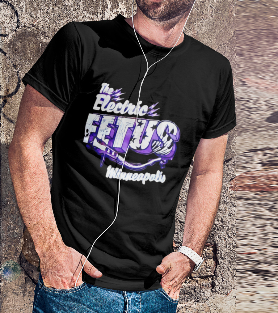 The Electric Fetus Minneapolis Purple Stars And Stripes T-Shirt