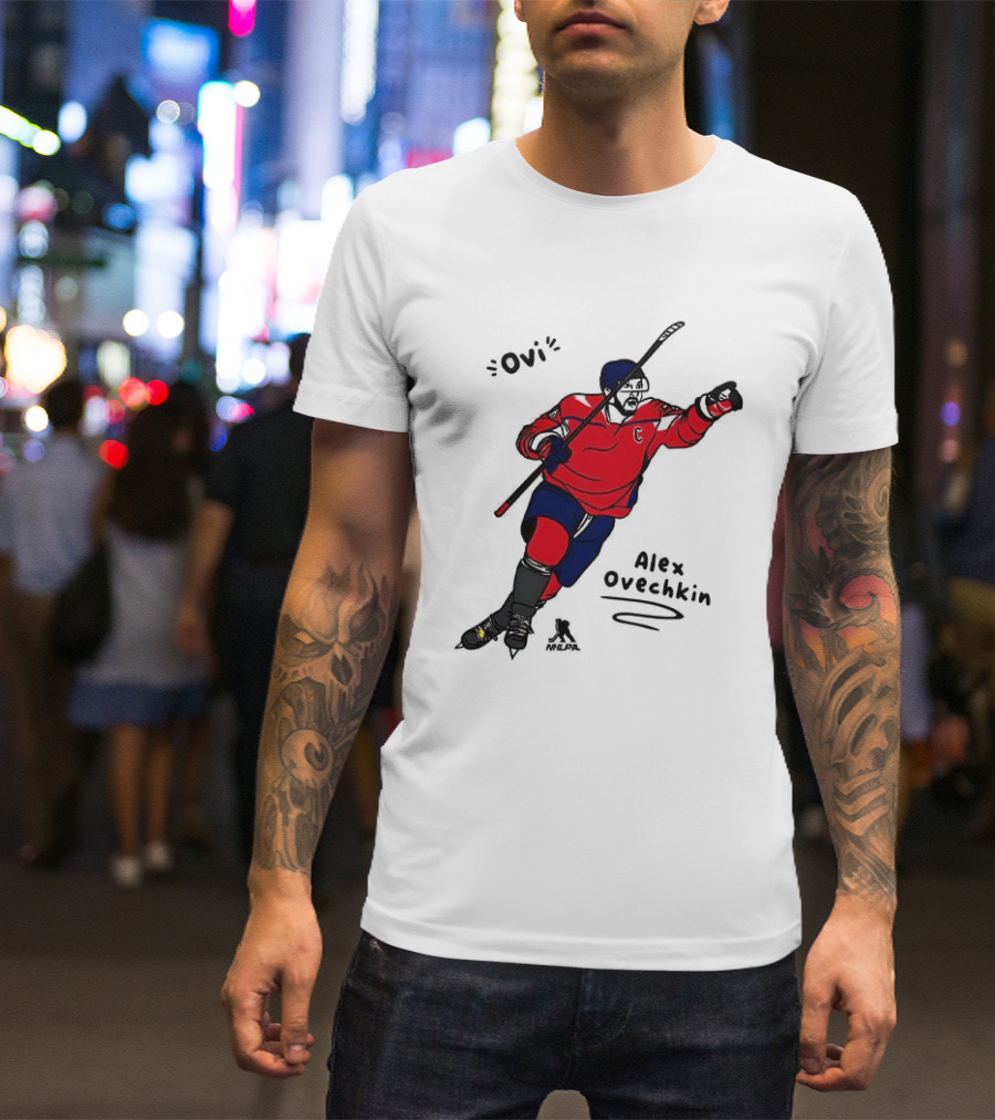 Ovi Cartoon Alex Ovechkin Washington Capitals Hockey T-Shirt