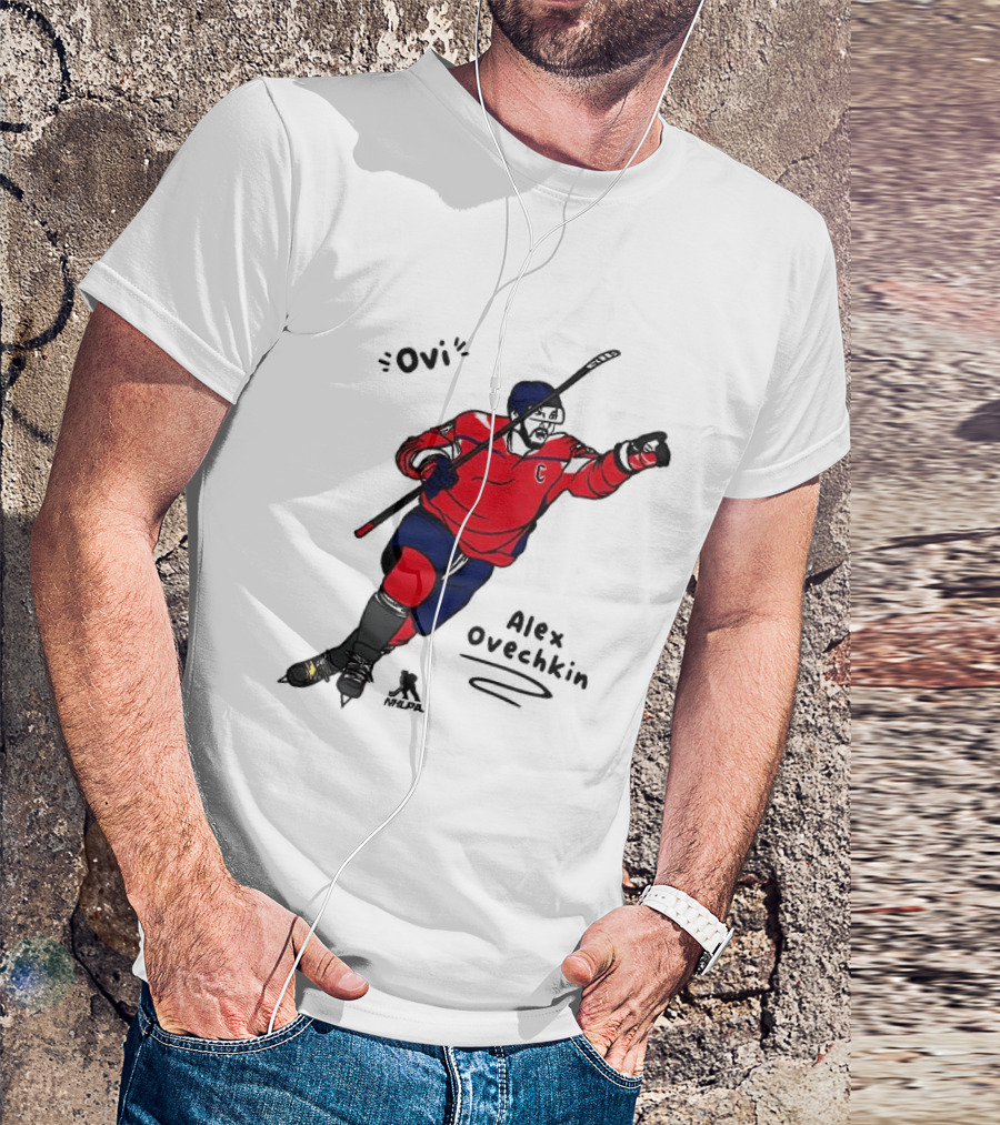 Ovi Cartoon Alex Ovechkin Washington Capitals Hockey T-Shirt