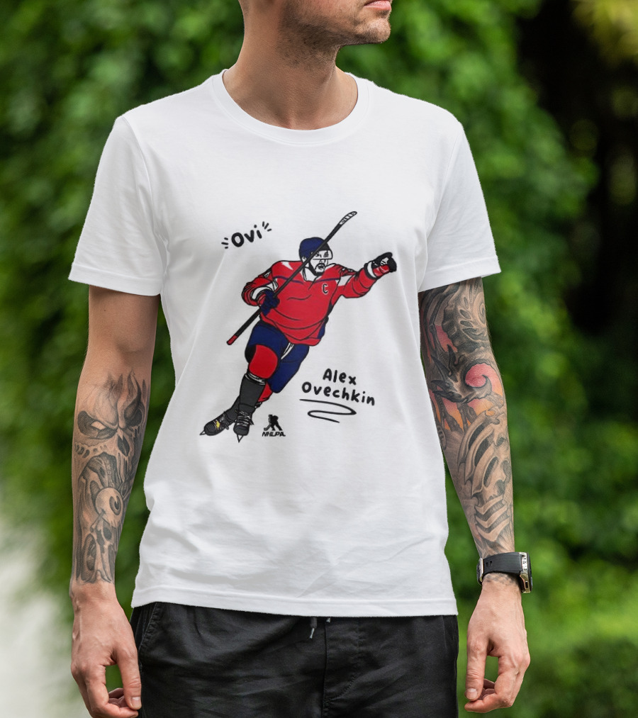Ovi Cartoon Alex Ovechkin Washington Capitals Hockey T-Shirt