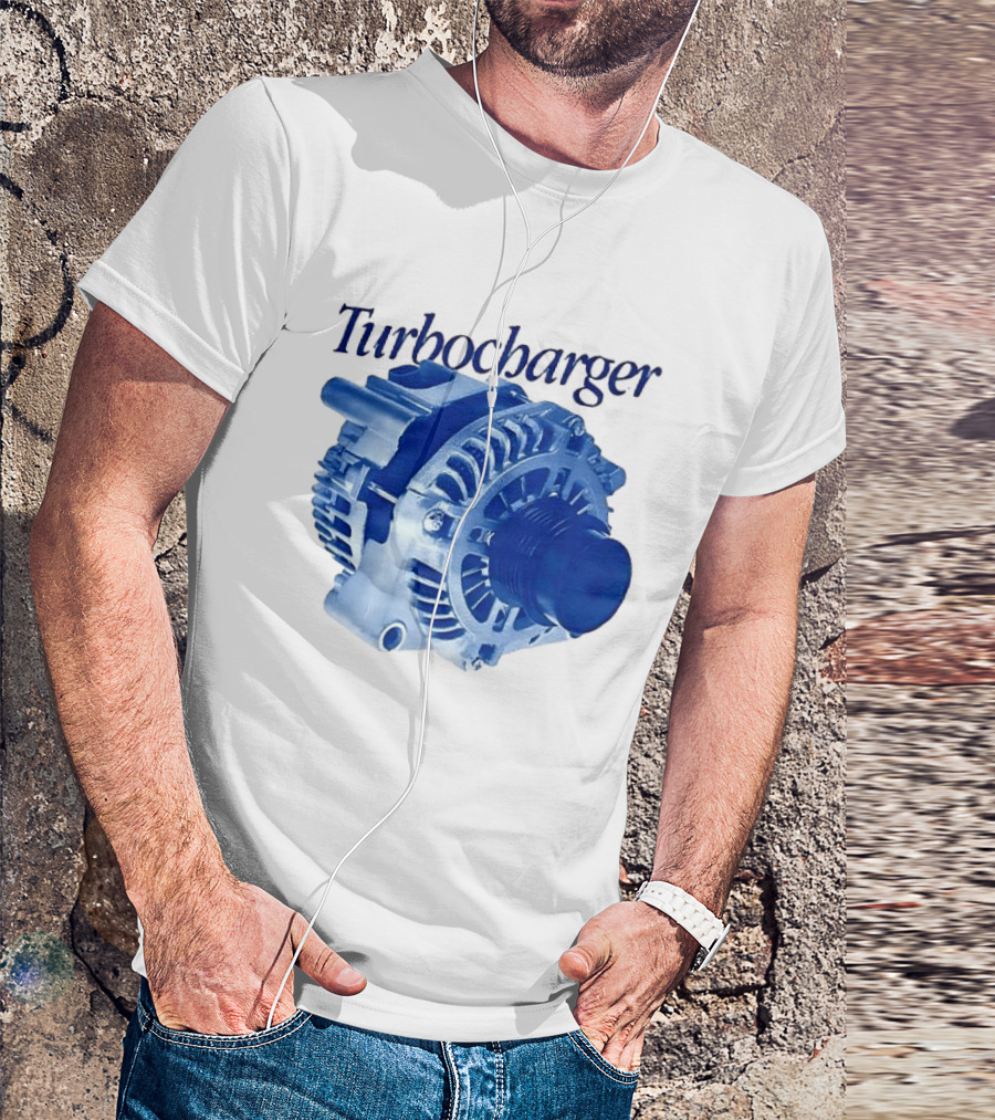 Turbocharger Alternator Blue Highlight T-Shirt
