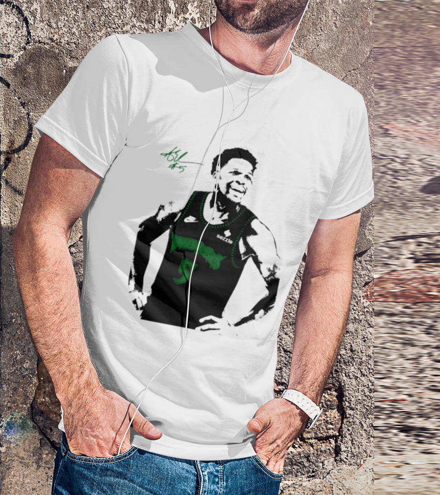 Anthony Edwards Minnesota Timberwolves Number 5 Signature T-Shirt