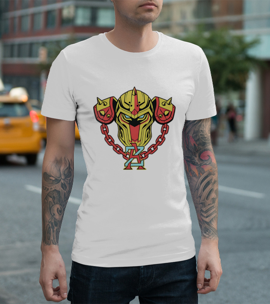 Arizona Juggernauts Robot Helmet Symbol With Chains T-Shirt