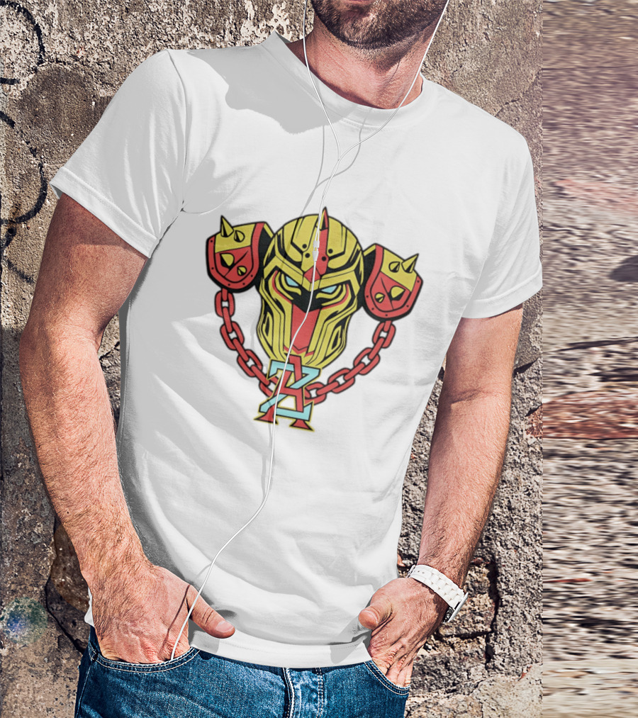 Arizona Juggernauts Robot Helmet Symbol With Chains T-Shirt