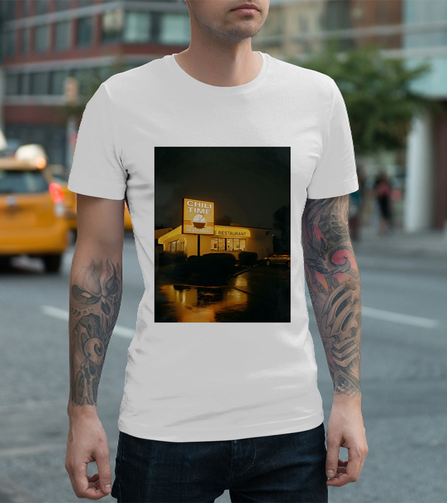 CHILI TIME Night Vibes Restaurant St Bernard Recreation Department T-Shirt