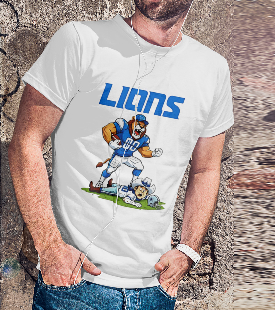 Detroit Lions Rivalry Victory Over Dallas Cowboys T-Shirt