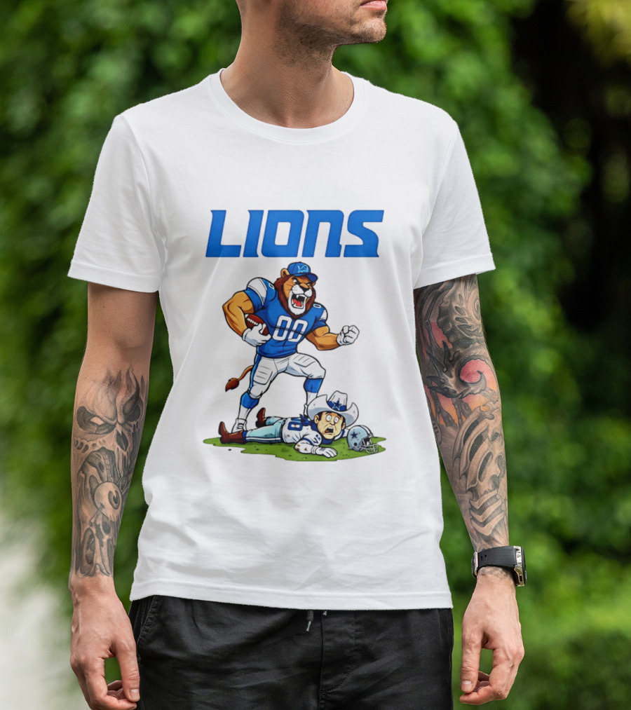 Detroit Lions Rivalry Victory Over Dallas Cowboys T-Shirt