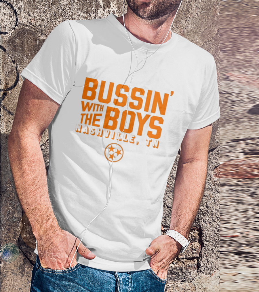 Bussin With The Boys Nashville TN Star Circle T-Shirt
