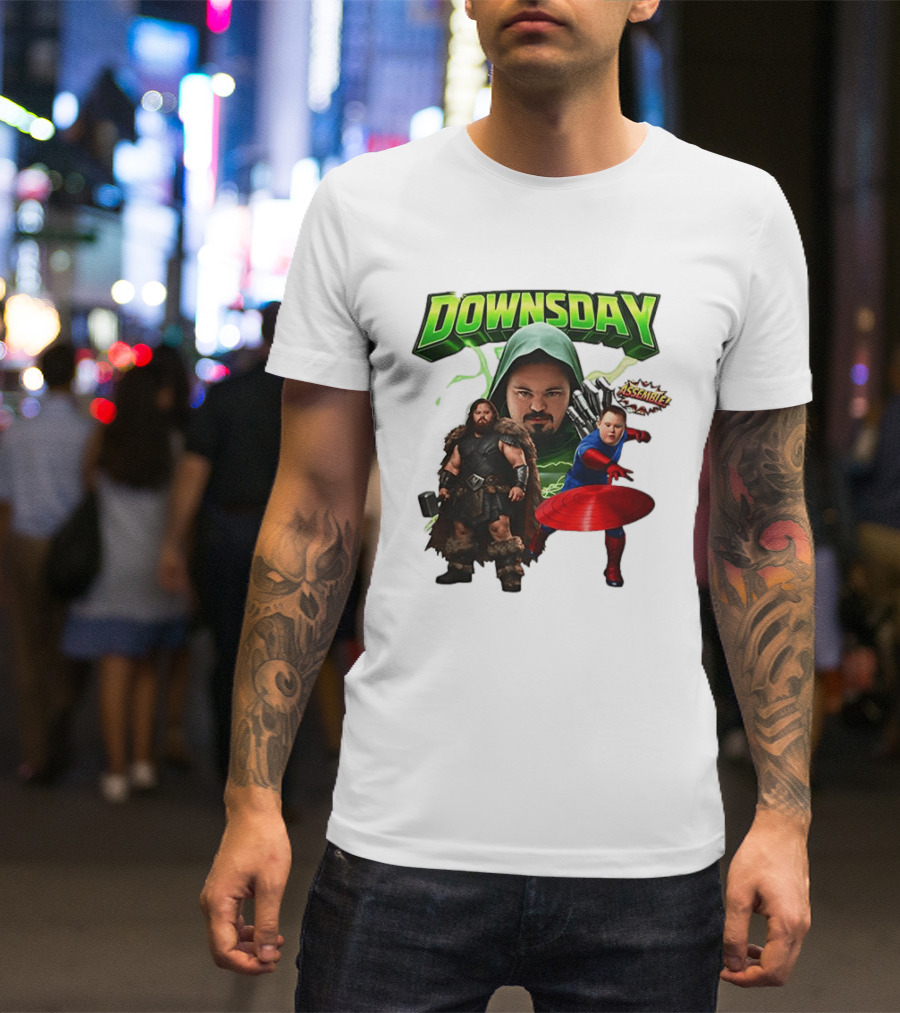 Donwsday Assemble Domesday X Down Syndrome Superhero T-Shirt